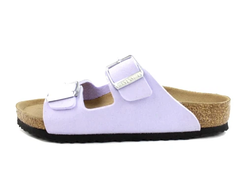 Birkenstock soft birki vegan purple fog sandal Arizona (medium-bred)